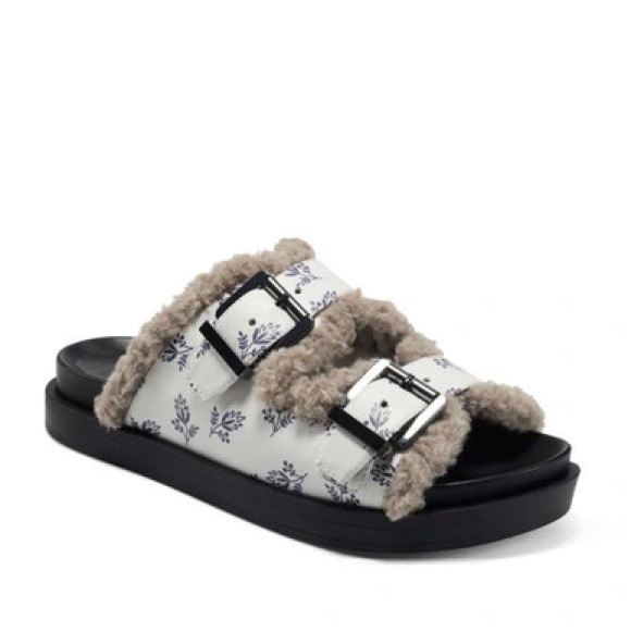AEROSOLES Shoes - Aerosoles X Laura Ashley La Olivia Shearling slide sandal size 7